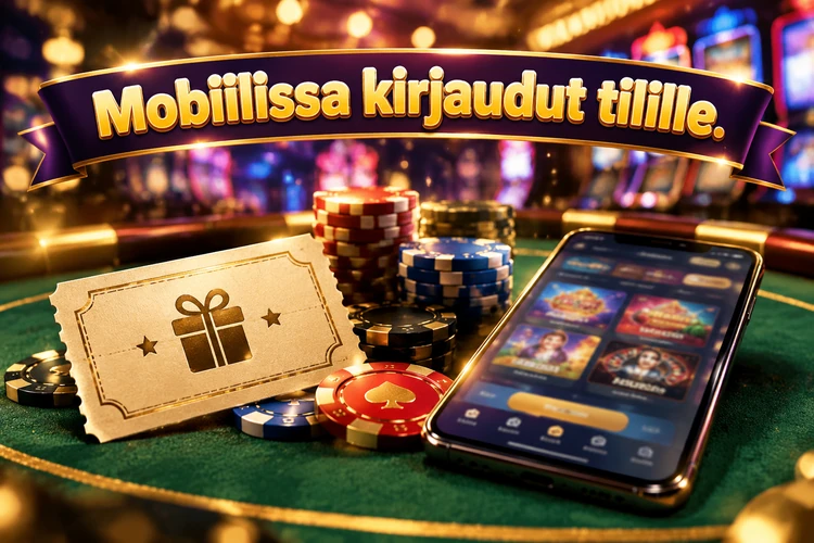 Mobiilissa kirjaudut tilille
